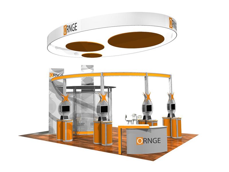 Eco Friendly Designs 20' x 30' trade show exhibits, model ECODH-6001