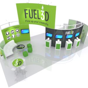 20' x 40' Gravitee One-Step Modular trade show display system