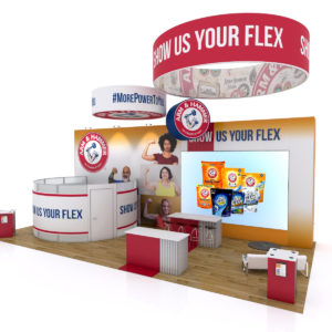 Gravitee One-Step Modular System, model GKDH-5400, 20' x 40' trade show exhibit