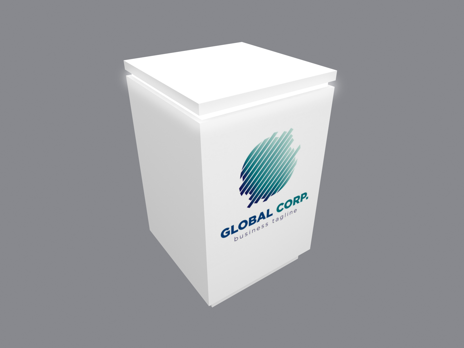 Trade Show Exhibit Pedestal, model MODDH-1593