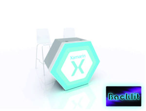 Hexagon reception counter, model MODDH-1598