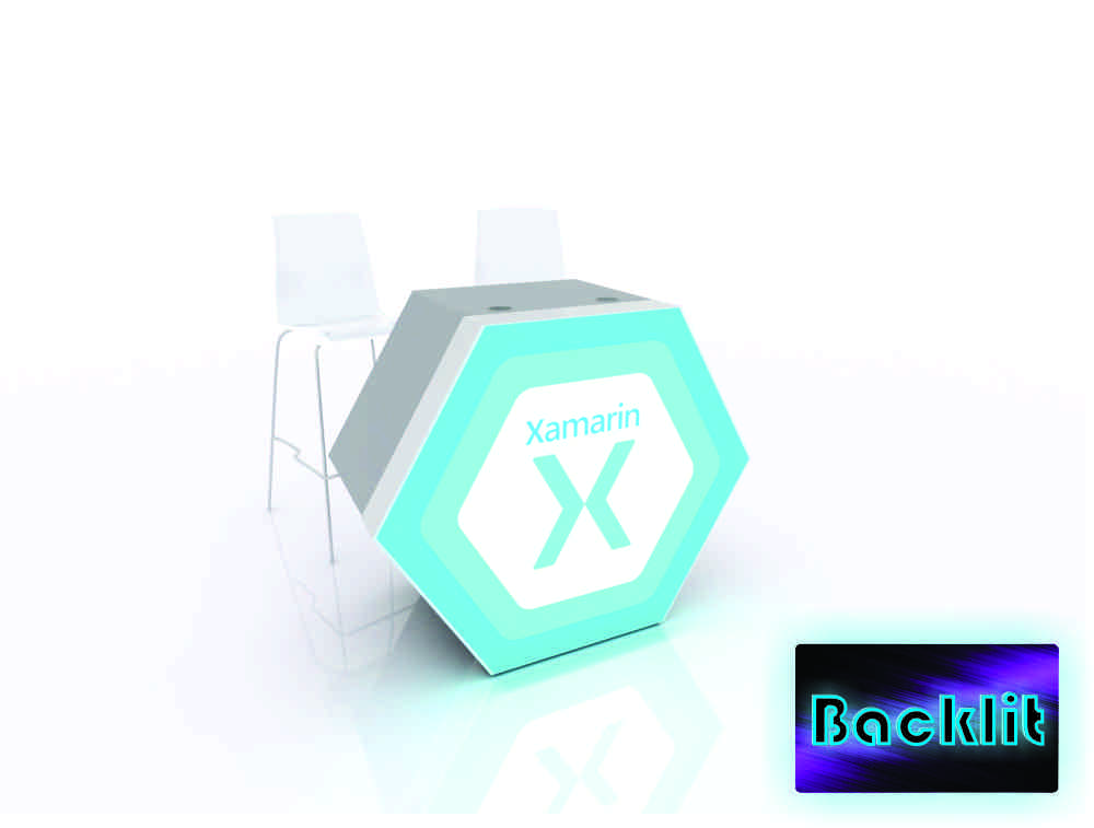 Hexagon reception counter, model MODDH-1598