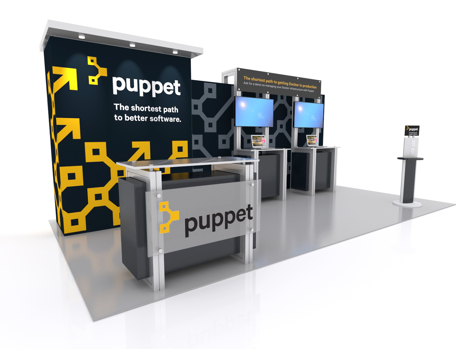 10' x 20' rental trade show display model REDH-2113