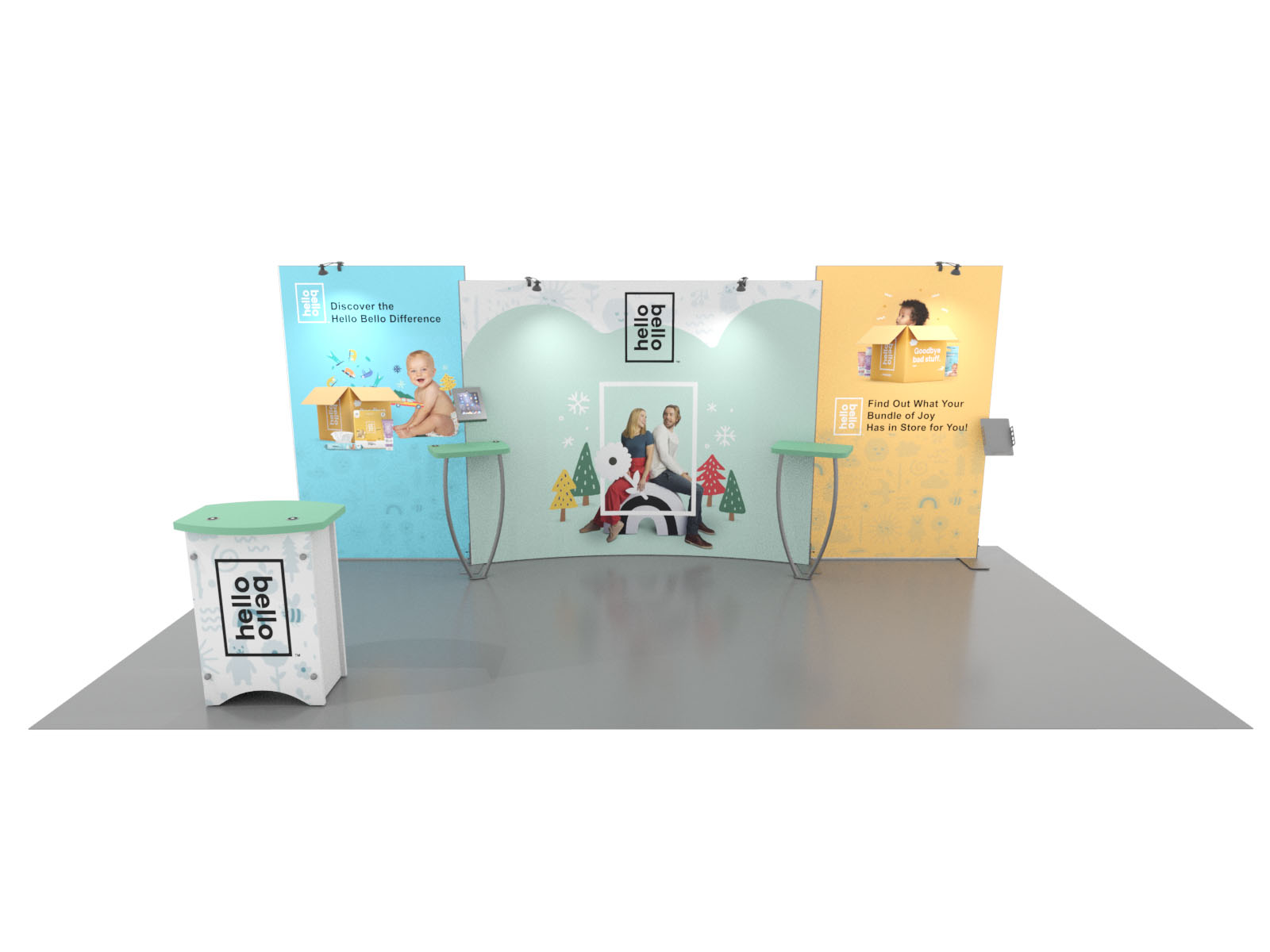 10' x 20' Symphony Portable Trade Show Display, Model SYKDH-2011