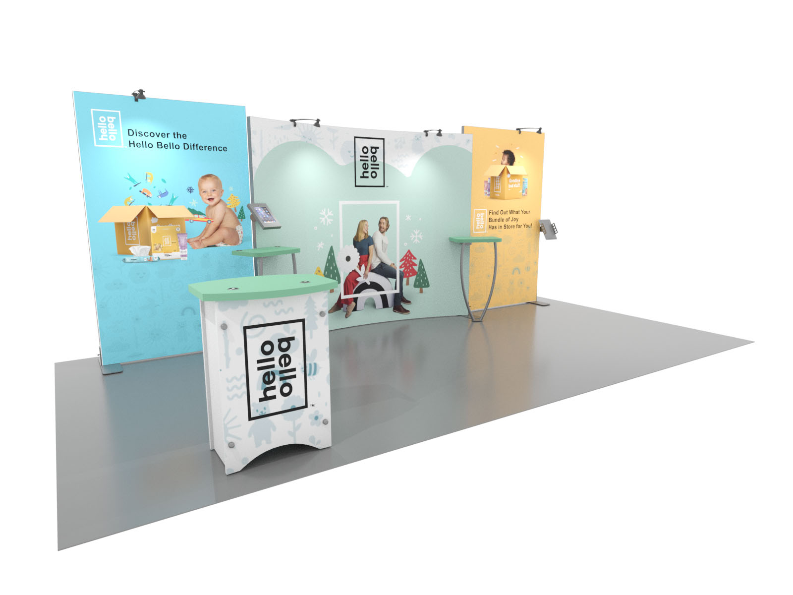 10' x 20' Symphony Portable Trade Show Display, Model SYKDH-2011