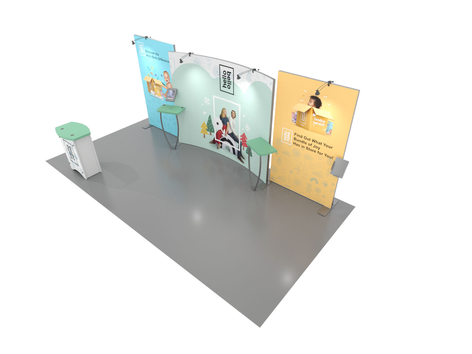 10' x 20' Symphony Portable Trade Show Display, Model SYKDH-2011