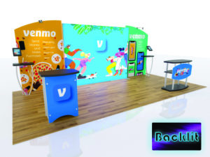 Symphony Lightbox Display, model SYKDH-2028, 10' x 20' trade show display