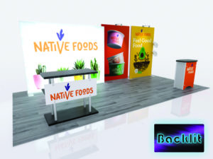 10' x 20' Symphony Portable Lightbox, model SYKDH-2027, trade show display