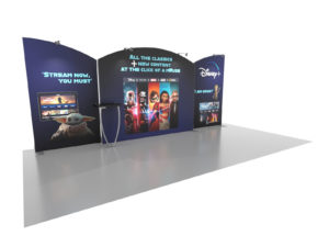 Symphony 10' x 20' portable trade show display, model SYKDH-2019