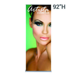 SilverStep® retractable banner stand, model SSDH-3692