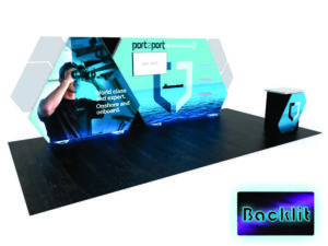 10' x 20' SuperNova Backlit Tradeshow Display model VKDH-2971