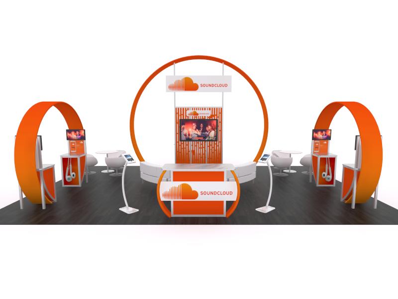 20' x 30' Visionary Designs Trade Show Exhibit, model VKDH-5128