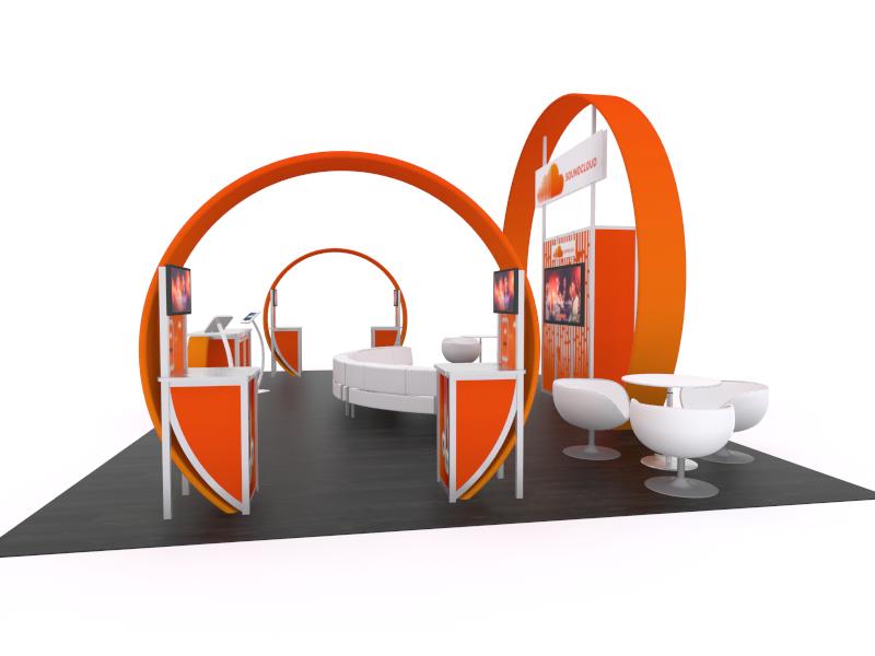 20' x 30' Visionary Designs Trade Show Exhibit, model VKDH-5128