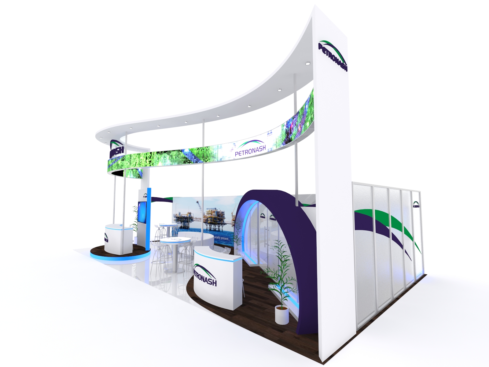 20' x 40' Visionary Designs Trade Show Display, model VKDH-5150