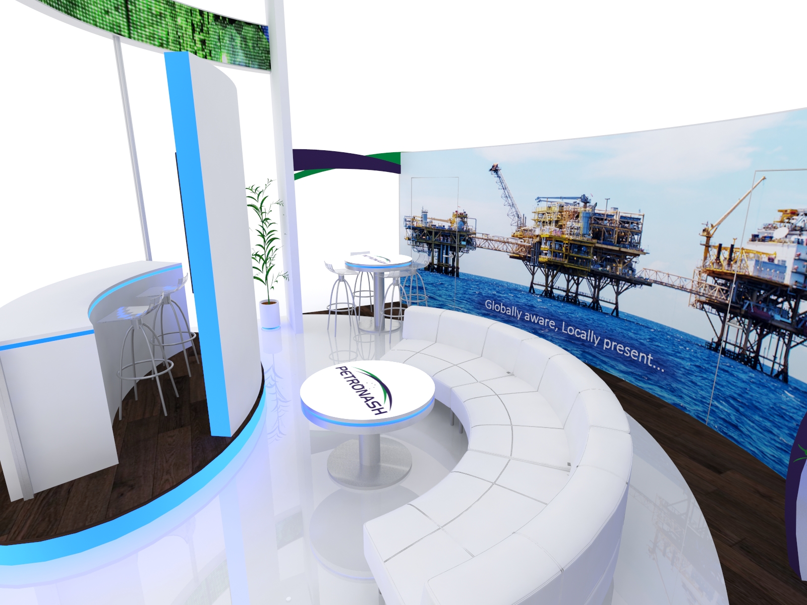 20' x 40' Visionary Designs Trade Show Display, model VKDH-5150